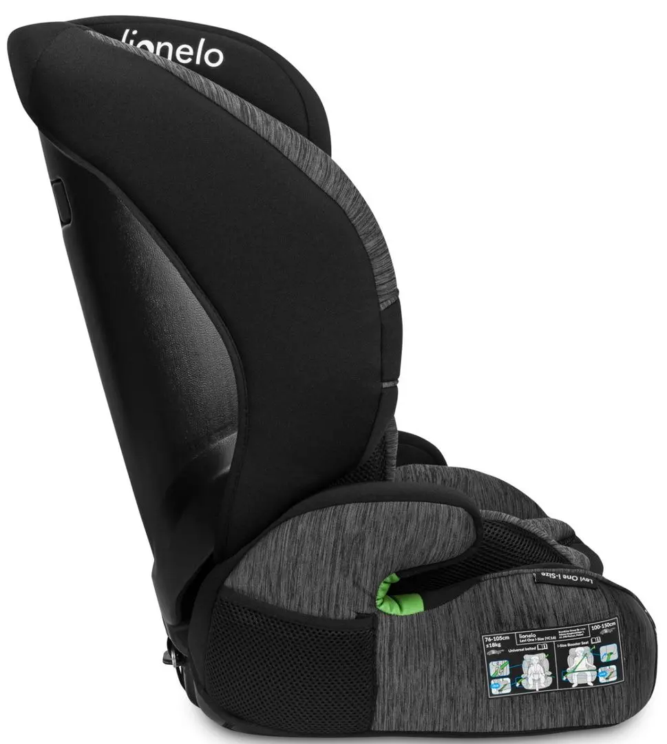Scaun auto Lionelo Levi One i-Size (Black/Grey)