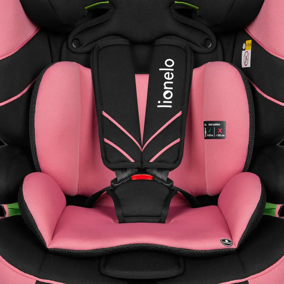 Scaun auto Lionelo Levi One i-Size (Black/Pink)