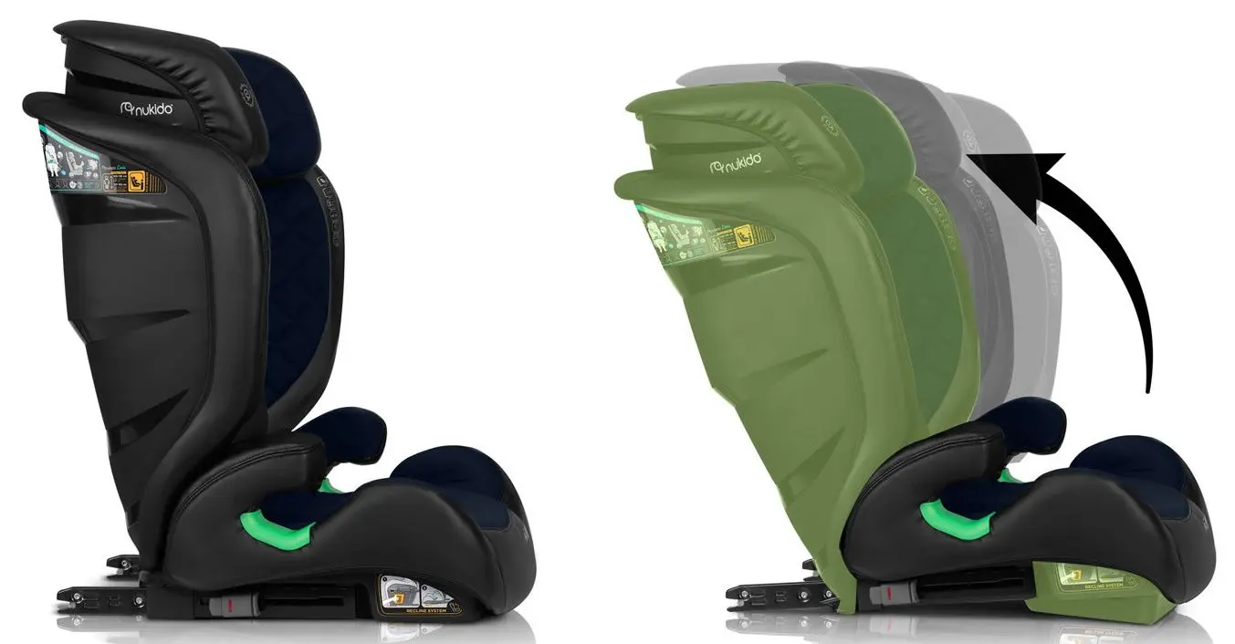 Scaun auto Nukido Louis (Black/Dark Blue)