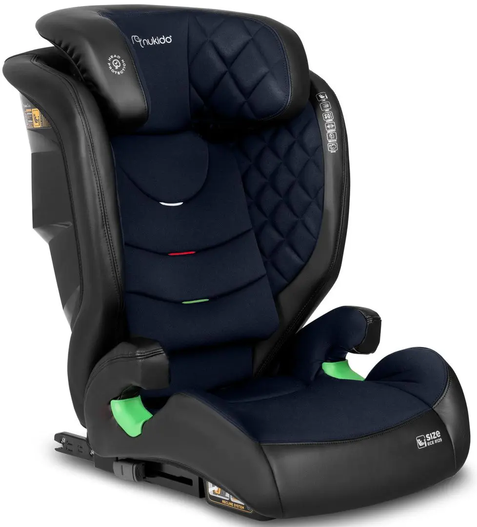 Scaun auto Nukido Louis (Black/Dark Blue)
