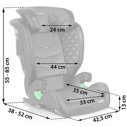 Scaun auto Nukido Louis (Black/Grey) Thumb