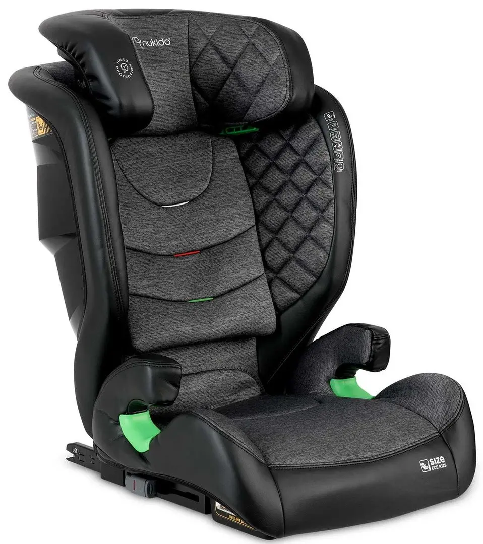Scaun auto Nukido Louis (Black/Grey)
