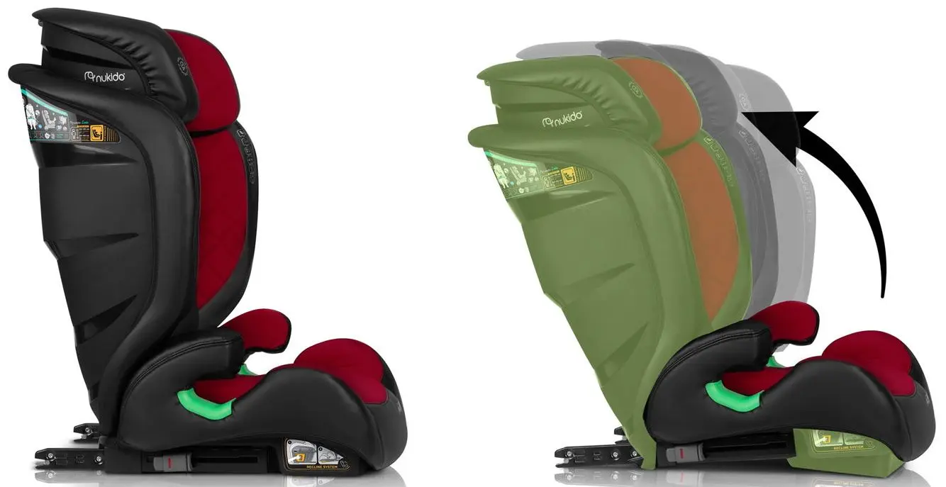 Scaun auto Nukido Louis (Black/Red)