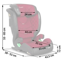 Scaun auto Nukido Louis (Black/Red) Thumb