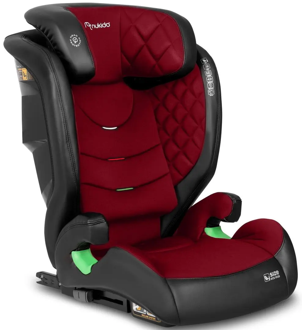Scaun auto Nukido Louis (Black/Red)