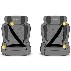 Scaun auto Nukido Louis (Grey) Thumb