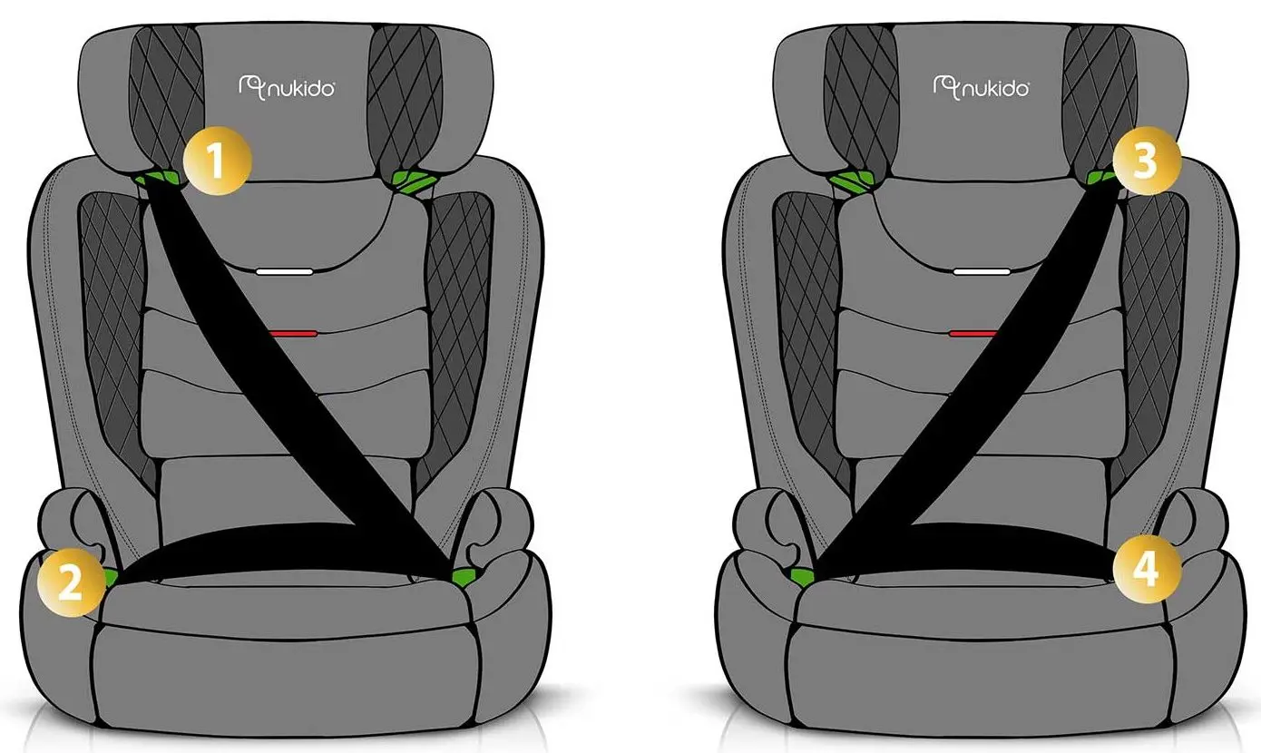 Scaun auto Nukido Louis (Grey)
