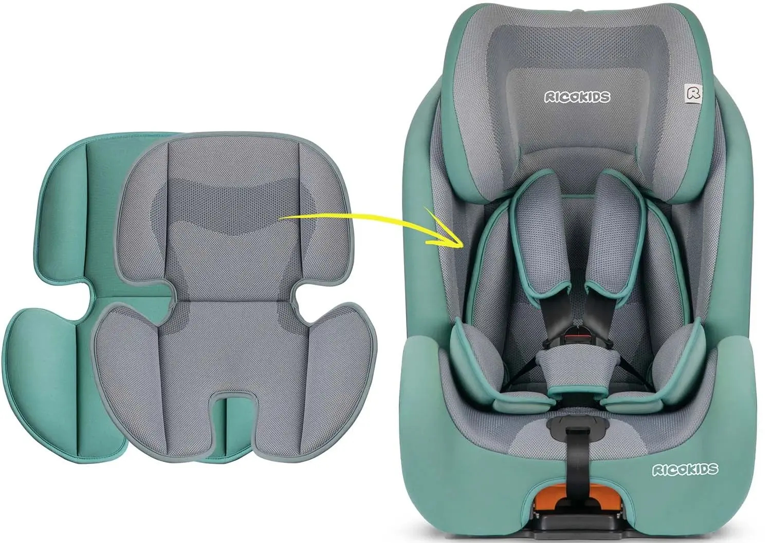 Автокресло Ricokids Qway 7081 Isofix (Mint) - 4