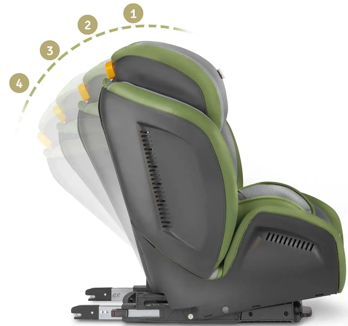 Автокресло Ricokids Qway 7082 Isofix (Gray/Green) - 5