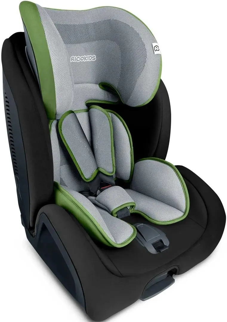 Автокресло Ricokids Qway 7082B Isofix (Black/Green) - 2