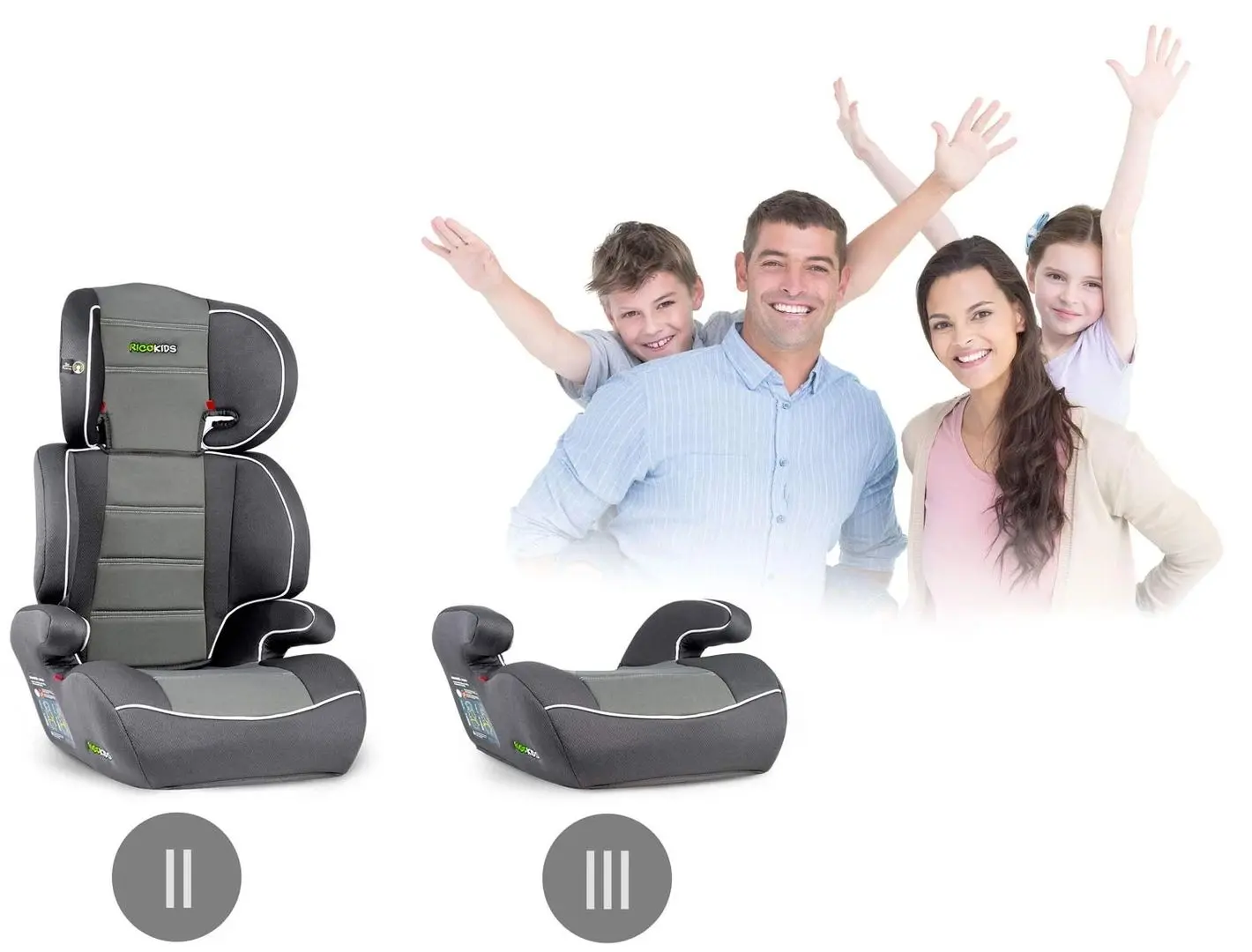 Автокресло Ricokids Sandro 7020 (Dark Gray) - 2