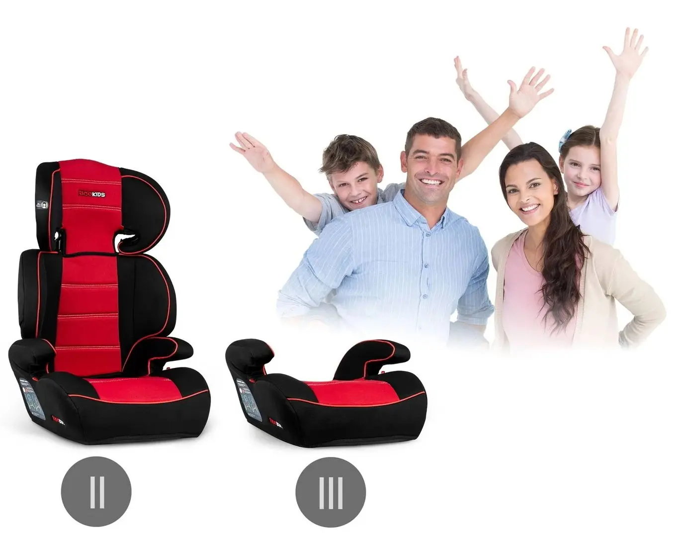 Автокресло Ricokids Sandro 7021 (Black/Red) - 6