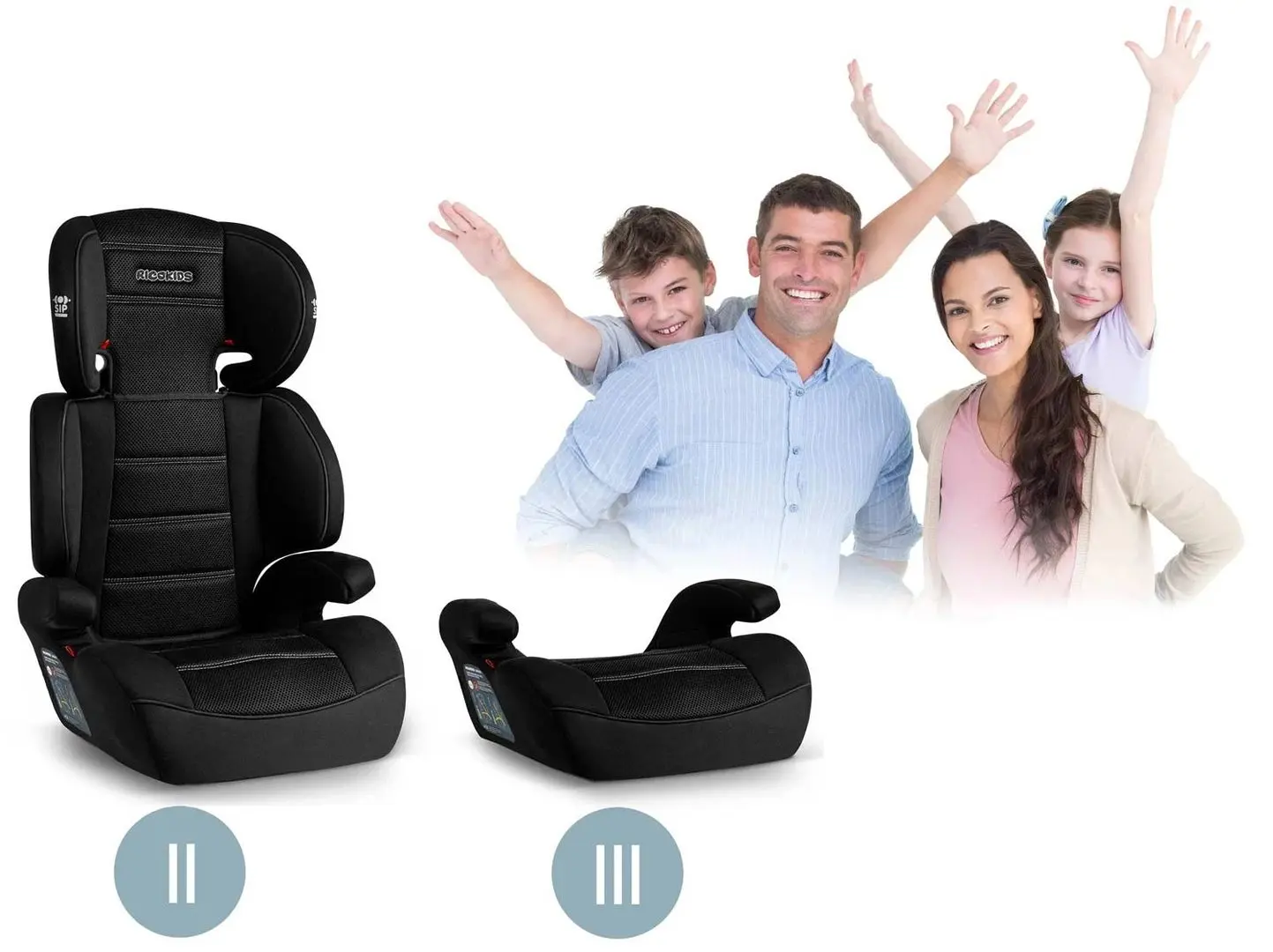 Автокресло Ricokids Sandro 7028 (Black) - 6