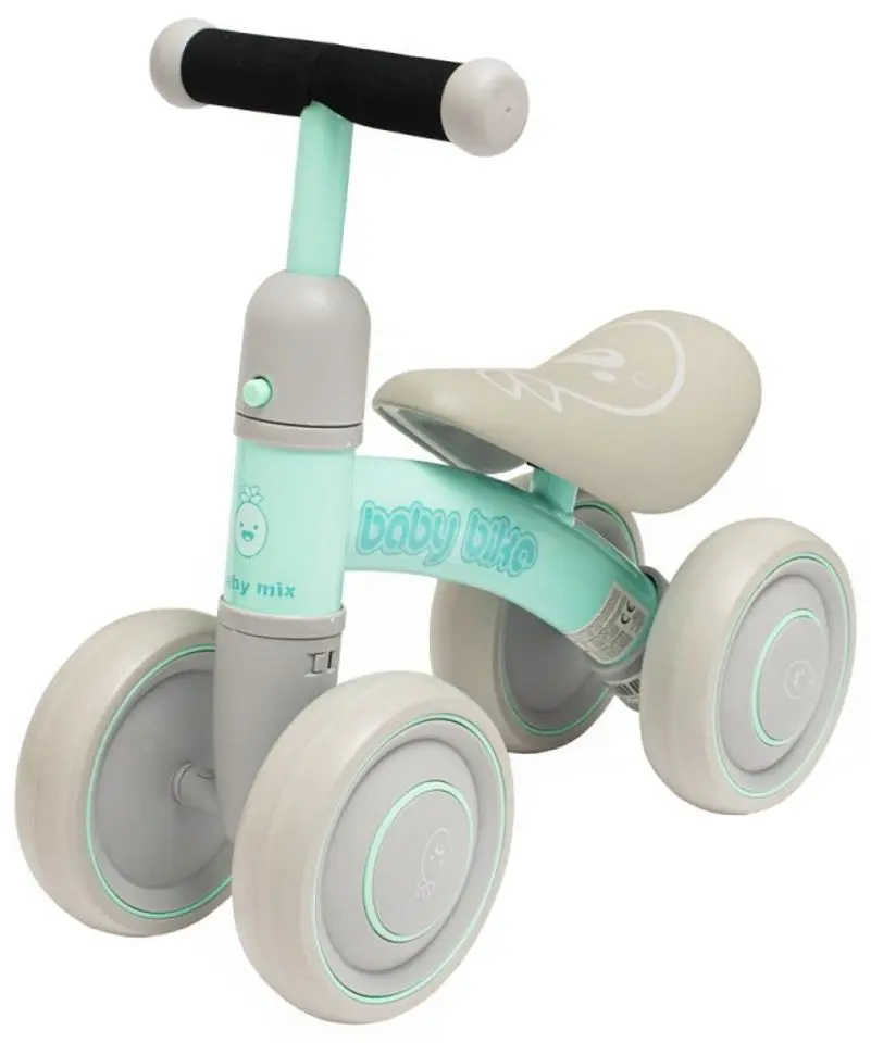Bicicleta fara pedale Baby Mix Fruit 51001 (Green/Grey)
