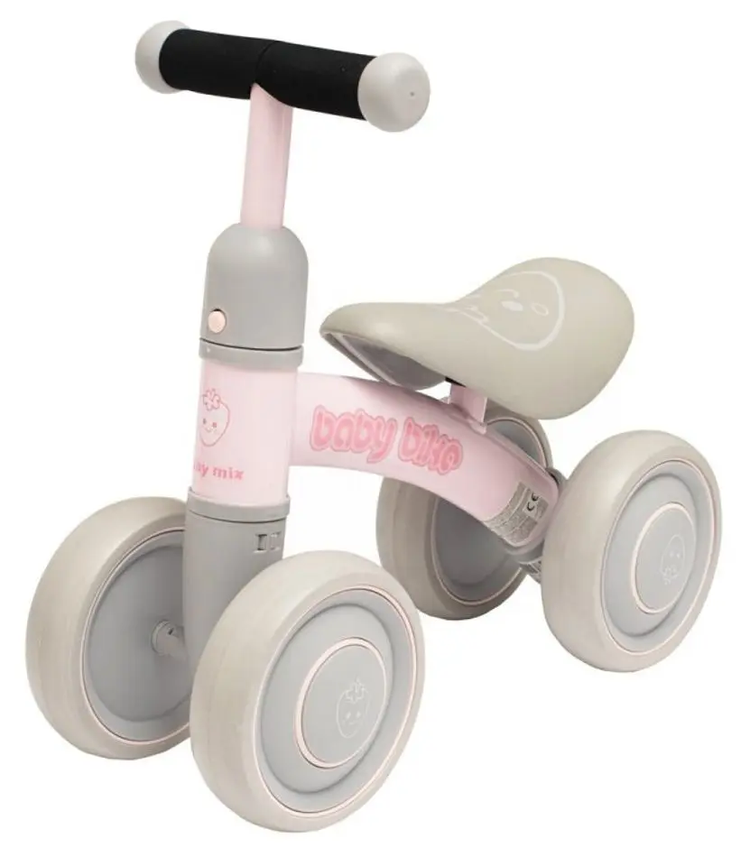 Bicicleta fara pedale Baby Mix Fruit 51007 (Pink/Grey)