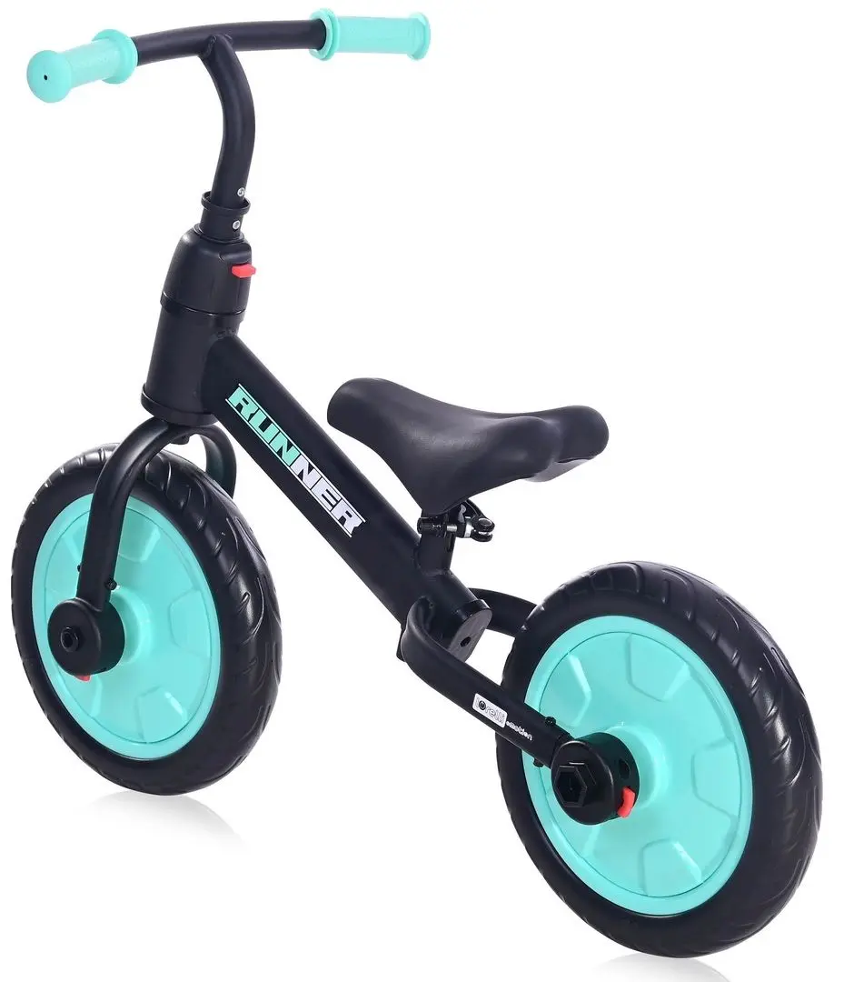 Bicicleta fara pedale 2in1 Bertoni (Lorelli) Runner (Black/Turquoise) - 5