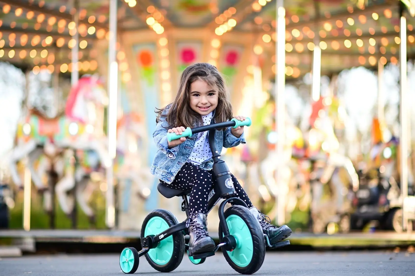 Bicicleta fara pedale 2in1 Bertoni (Lorelli) Runner (Black/Turquoise) - 6