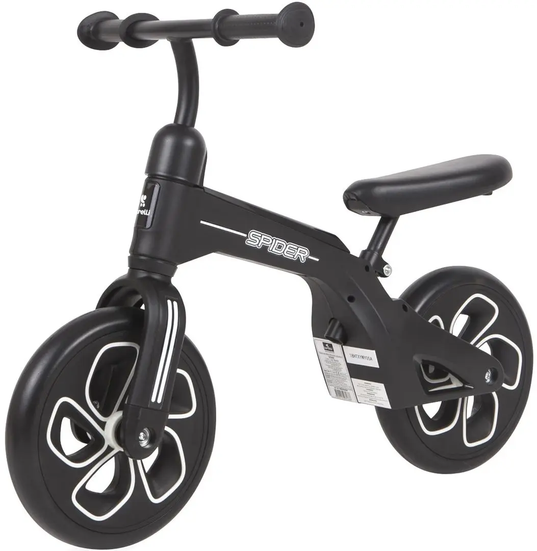 Bicicleta fara pedale Bertoni (Lorelli) Spider (Black)