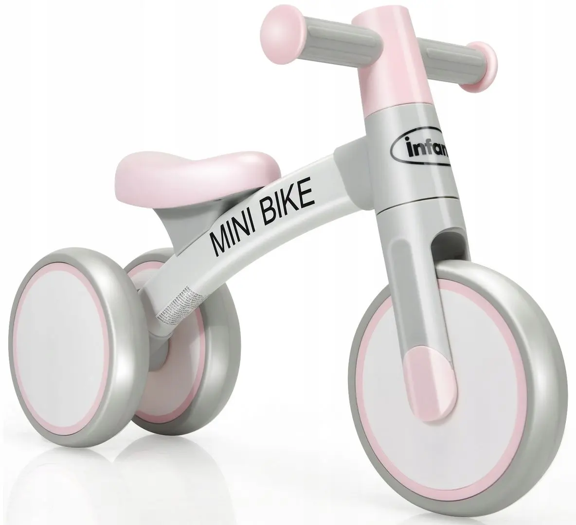 Bicicleta fara pedale Costway TY328025PI (Grey/Pink)