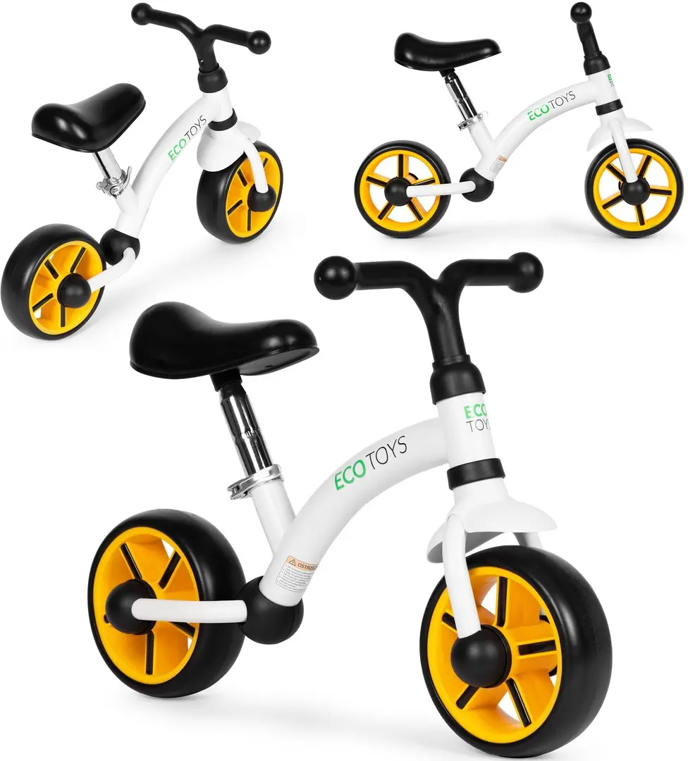 Bicicleta fara pedale Ecotoys LC-V1252 (Black/White)