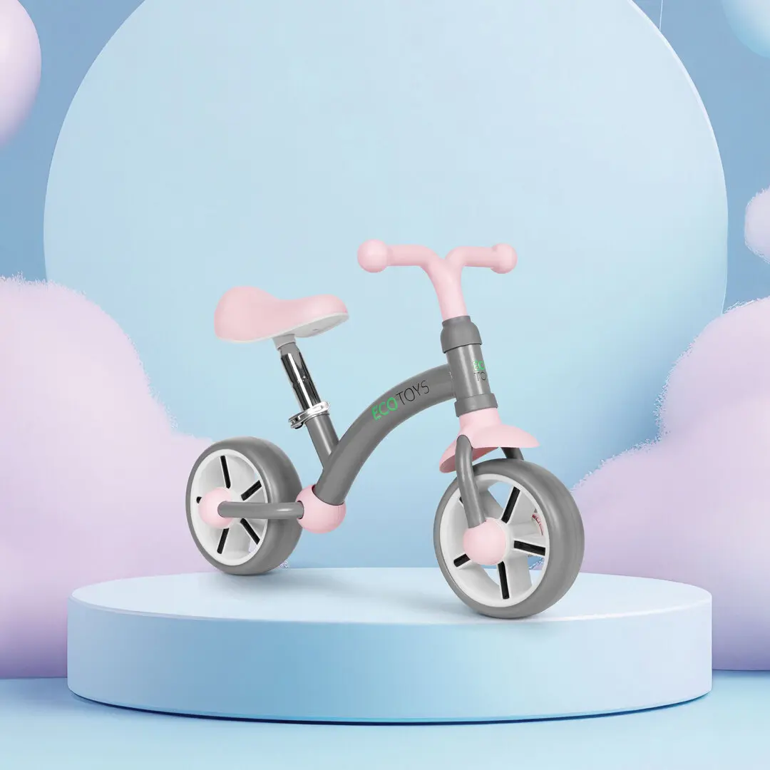 Bicicleta fara pedale Ecotoys LC-V1252 (Grey/Pink)
