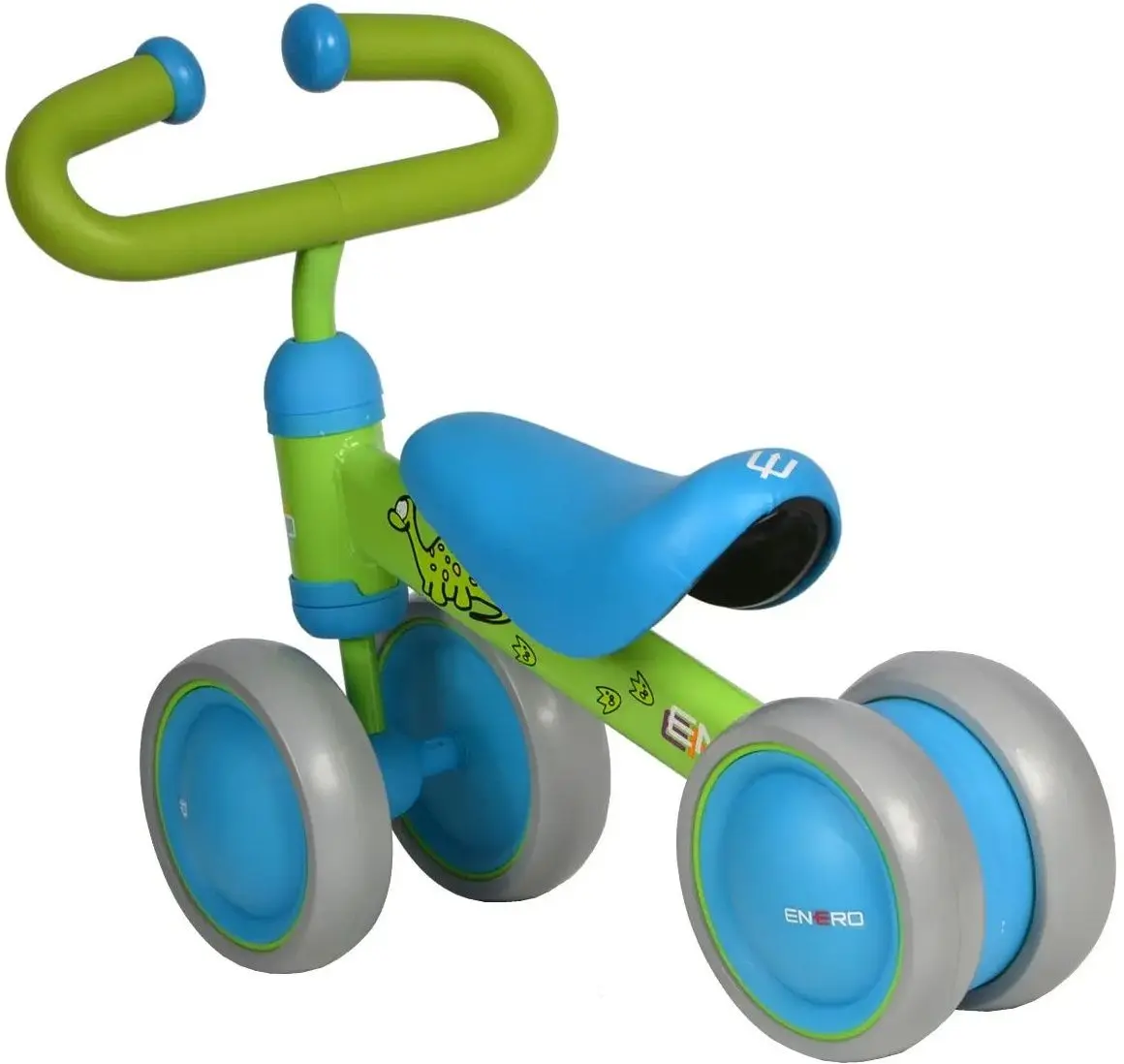 Bicicleta fara pedale Enero Dino 1020600 (Blue/Green) - 3