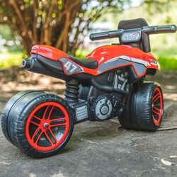 Bicicleta fara pedale Falk Racing Team (Red/Black) Thumb