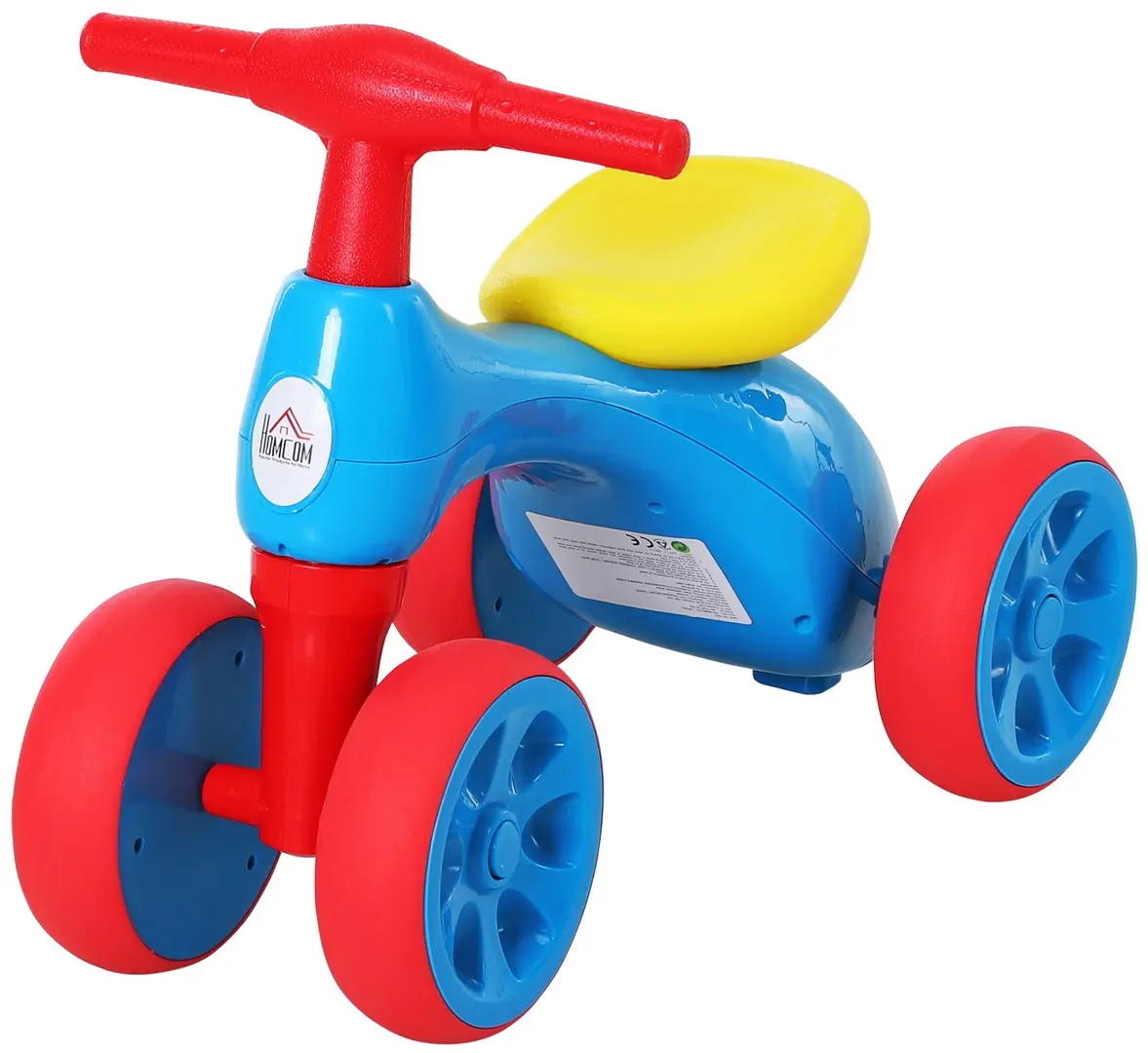 Bicicleta fara pedale Homcom 370-088BU (Red/Blue/Yellow)