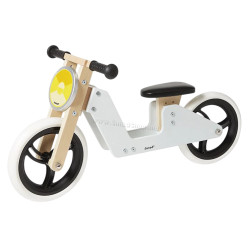 Bicicleta fara pedale Janod J03280 (White/Black)