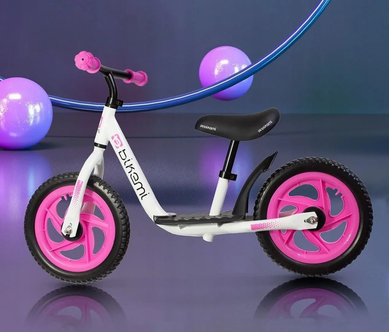 Bicicleta fara pedale Jumi CD-871304 (White/Pink)