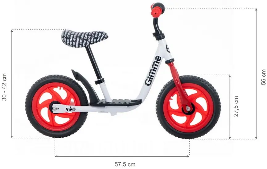 Bicicleta fara pedale Kikka Boo Gimme Viko (Red) - 6