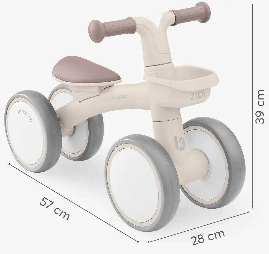 Bicicleta fara pedale Kikka Boo Zipi (Beige) - 8