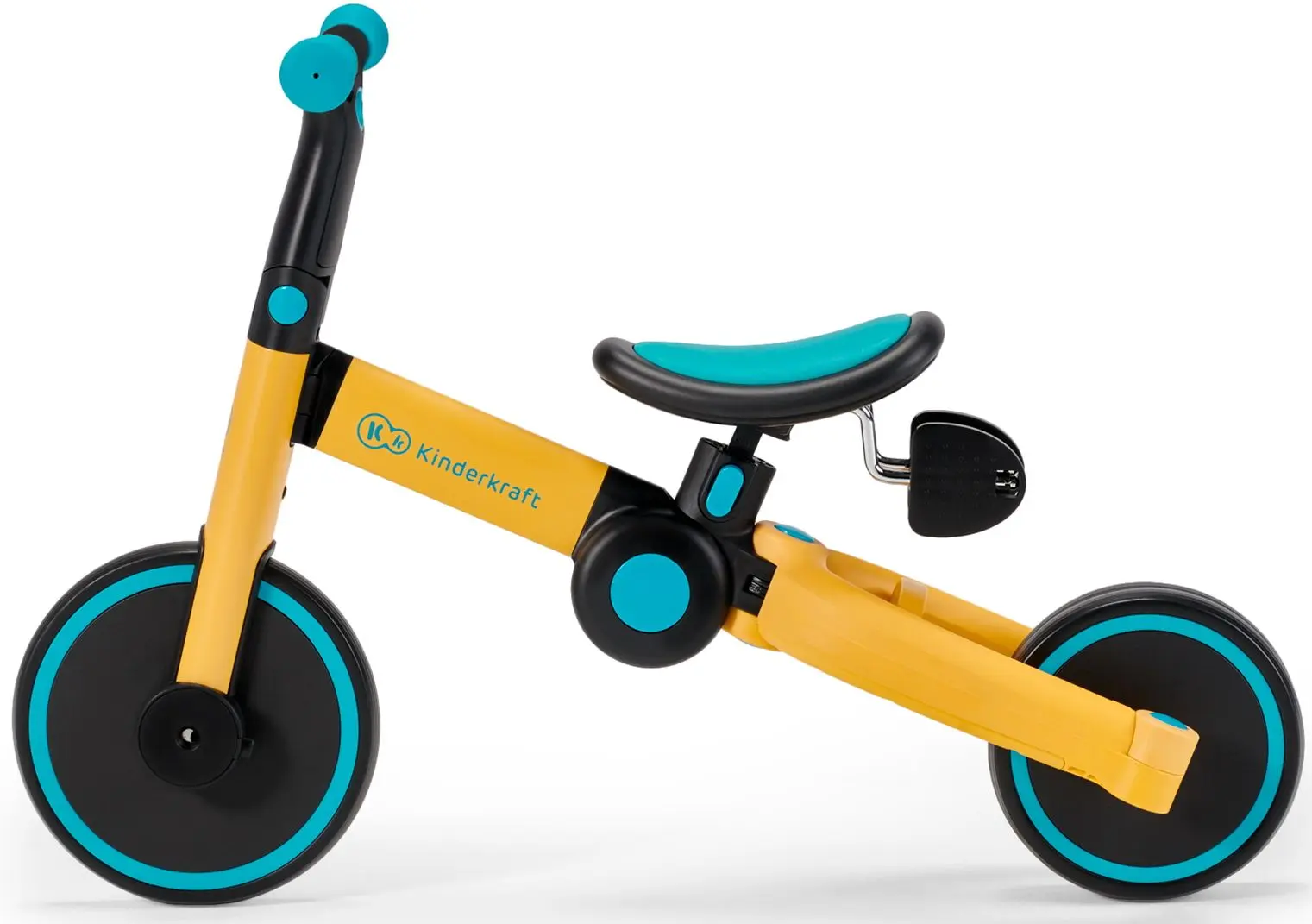 Беговел 3в1 складной Kinderkraft 4Trike Primrose (Yellow) - 5
