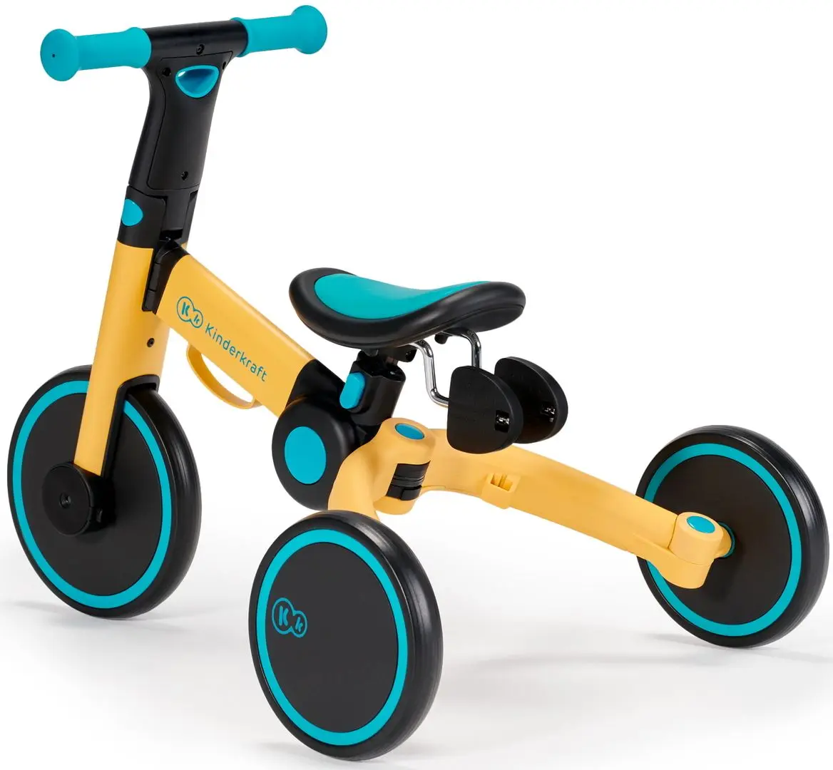Беговел 3в1 складной Kinderkraft 4Trike Primrose (Yellow) - 7
