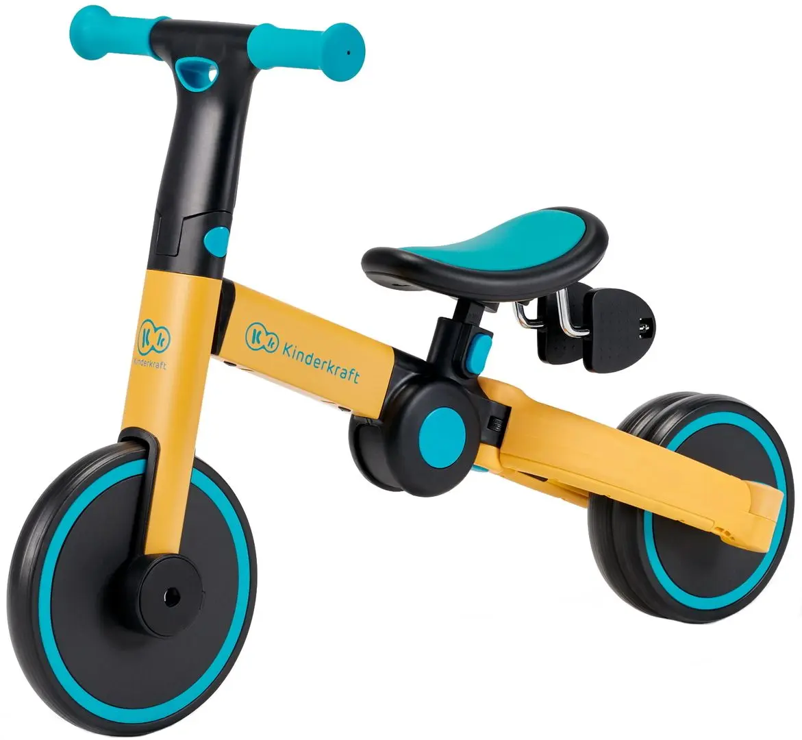 Беговел 3в1 складной Kinderkraft 4Trike Primrose (Yellow)