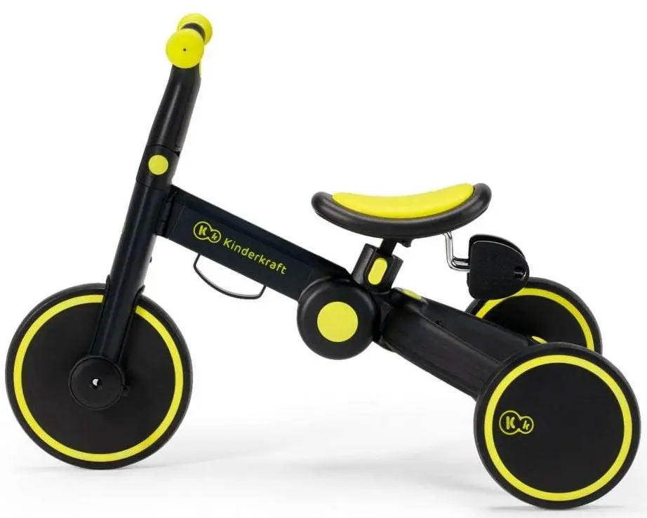 Bicicleta fara pedale KinderKraft 4Trike KR4TRI00BLK0000 (Black/Yellow)