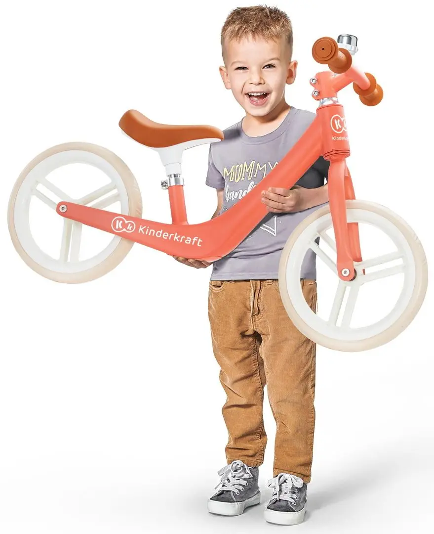 Bicicleta fara pedale Kinderkraft Fly Plus (Magic Coral) - 12
