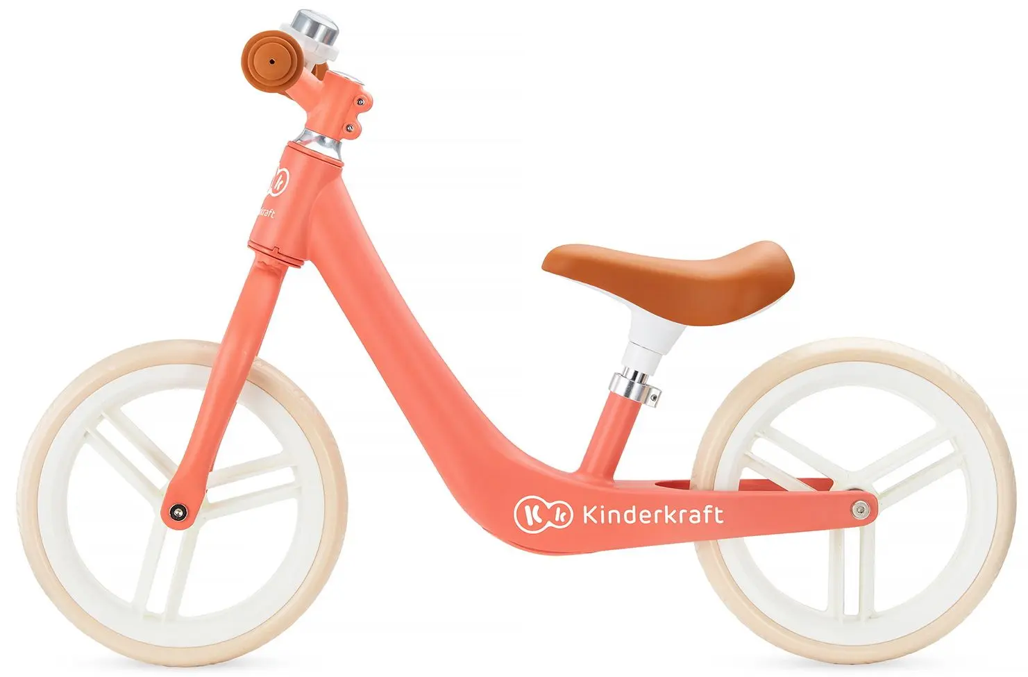 Bicicleta fara pedale Kinderkraft Fly Plus (Magic Coral) - 4