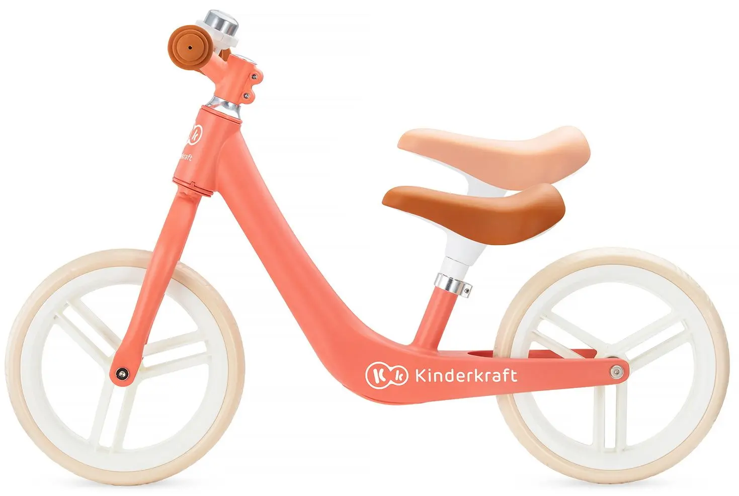 Bicicleta fara pedale Kinderkraft Fly Plus (Magic Coral) - 5