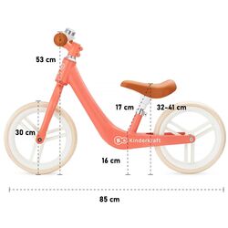 Bicicleta fara pedale Kinderkraft Fly Plus (Magic Coral) Thumb