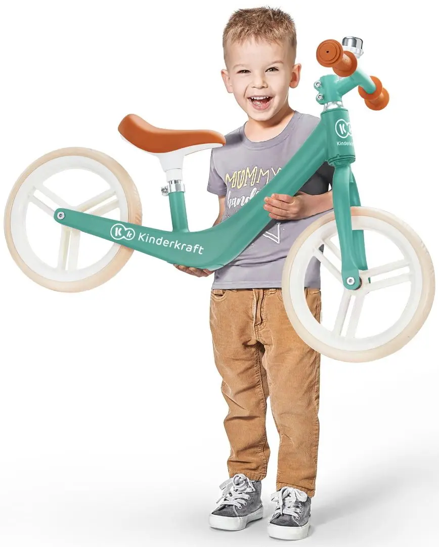 Bicicleta fara pedale Kinderkraft Fly Plus (Midnight Green) - 13