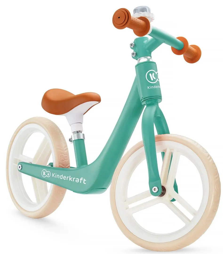 Bicicleta fara pedale Kinderkraft Fly Plus (Midnight Green) - 3