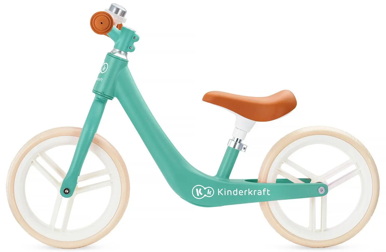 Bicicleta fara pedale Kinderkraft Fly Plus (Midnight Green) - 4