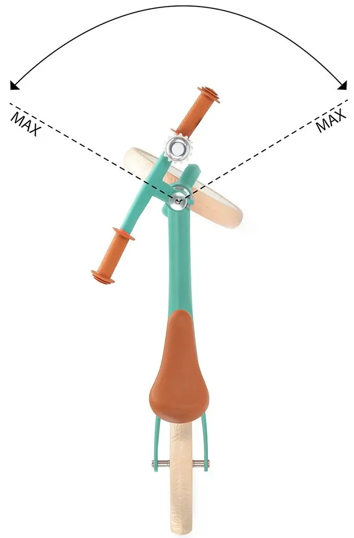 Bicicleta fara pedale Kinderkraft Fly Plus (Midnight Green) - 8