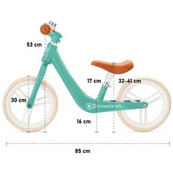 Bicicleta fara pedale Kinderkraft Fly Plus (Midnight Green) Thumb