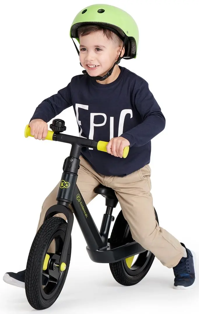 Bicicleta fara pedale KinderKraft Goswift (Black Volt) - 8
