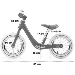 Bicicleta fara pedale Kinderkraft Rapid (Magic Coral) Thumb