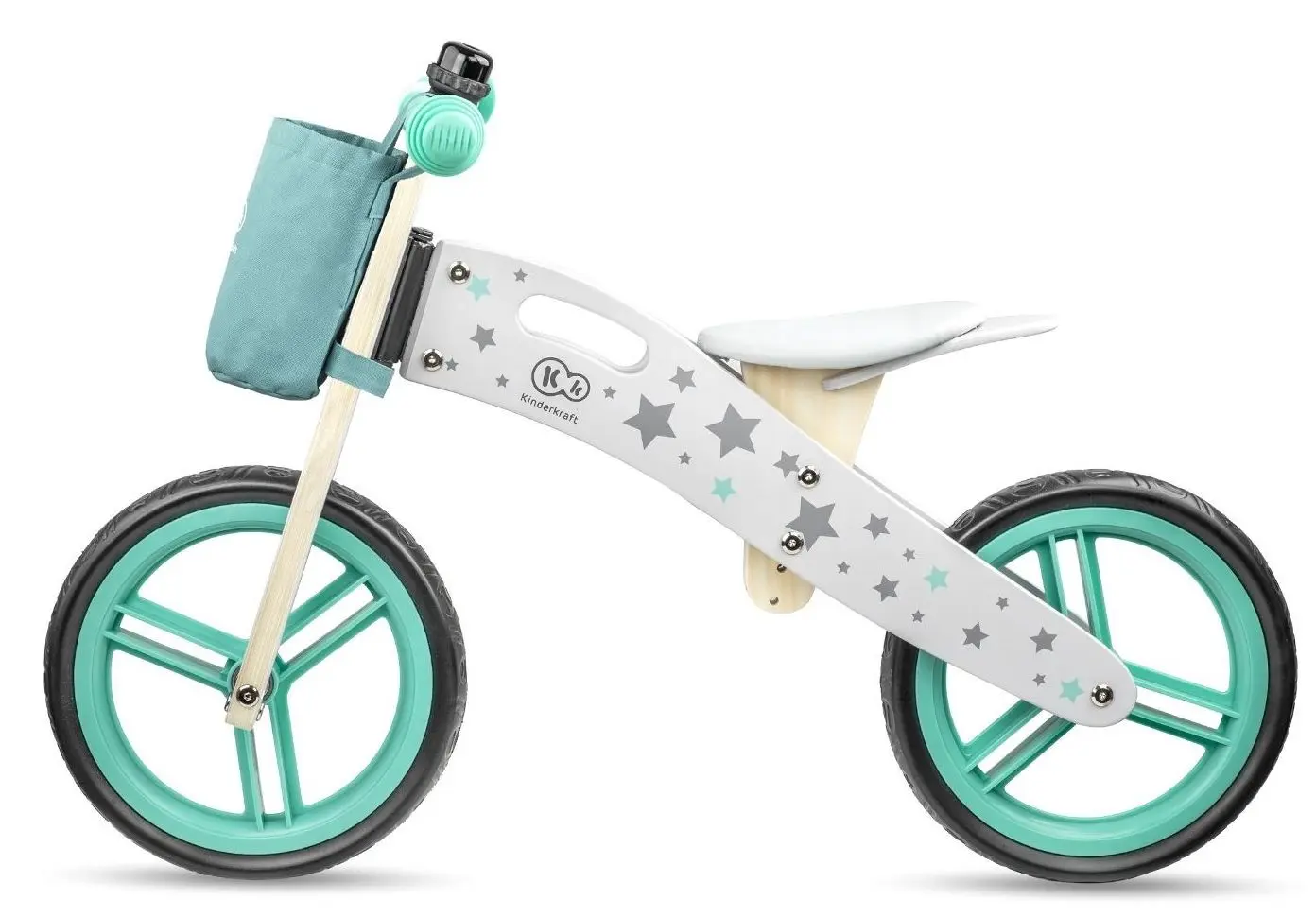 Bicicleta fara pedale Kinderkraft Runner Stars (Turquoise) - 3