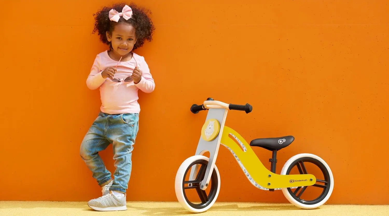 Bicicleta fara pedale Kinderkraft Uniq (Honey) - 10