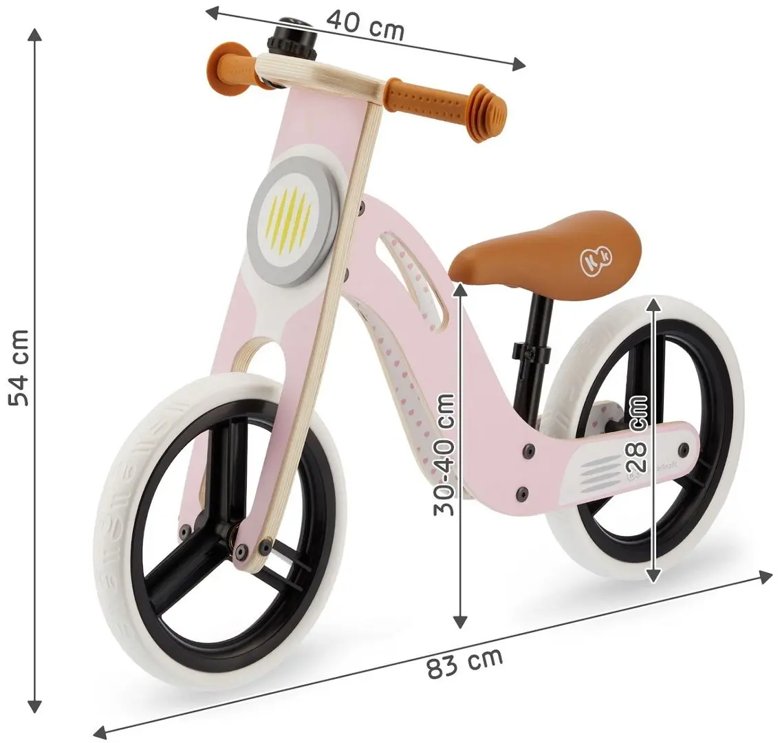 Bicicleta fara pedale Kinderkraft Uniq (Pink) - 7